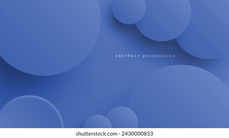 Moderner Neumorphismus abstrakter Hintergrund. Verlaufshintergrund mit Neumorphismenkreisen. Minimale abstrakte saubere Papier 3D-Design-Vorlage. Kreisförmiges pneumorphes Rahmenbanner. Realistische Papieroberfläche. Vektor