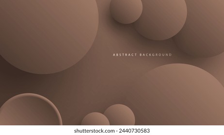 Fondo abstracto del neumorfismo moderno. Fondo de degradado con círculos de neumorfismo. Plantilla de diseño 3D de papel limpio abstracto mínimo. Banner circular neumórfico. Superficie de papel realista. Vector