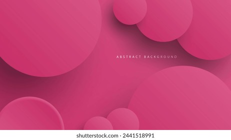 Modern neumorphism abstract background. Gradient background with neumorphism circles. Minimal abstract clean paper 3d design template. Circular neumorphic frame banner. Realistic paper surface. Vector