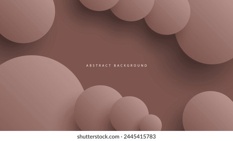 Fondo abstracto del neumorfismo moderno. Fondo de degradado con círculos de neumorfismo. Plantilla de diseño 3D de papel limpio abstracto mínimo. Anuncio circular neumórfico. Superficie de papel realista. Vector