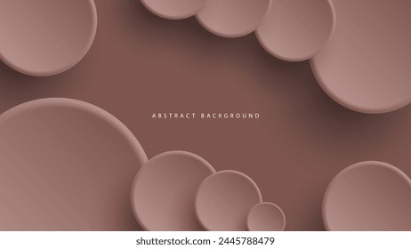 Fondo abstracto del neumorfismo moderno. Fondo de degradado con círculos de neumorfismo. Plantilla de diseño 3D de papel limpio abstracto mínimo. Anuncio circular neumórfico. Superficie de papel realista. Vector