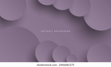 Modern neumorphism abstract background. Gradient background with neumorphism circles. Minimal abstract clean paper 3d design template. Circular neumorphic frame banner. Realistic paper surface. Vector