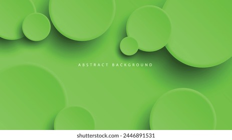 Modern neumorphism abstract background. Gradient background with neumorphism circles. Minimal abstract clean paper 3d design template. Circular neumorphic frame banner. Realistic paper surface. Vector