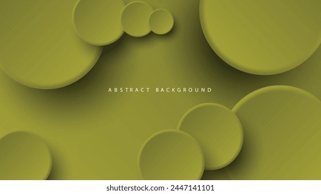 Modern neumorphism abstract background. Gradient background with neumorphism circles. Minimal abstract clean paper 3d design template. Circular neumorphic frame banner. Realistic paper surface. Vector