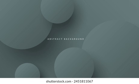 Modern neumorphism abstract background. Gradient background with neumorphism circles. Minimal abstract clean paper 3d design template. Circular neumorphic frame banner. Realistic paper surface. Vector
