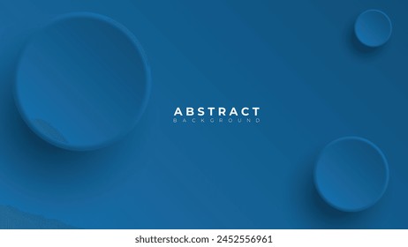 Fondo abstracto del neumorfismo moderno. Fondo de degradado con círculos de neumorfismo. Plantilla de diseño 3D de papel limpio abstracto mínimo. Anuncio circular neumórfico. Superficie de papel realista. Vector