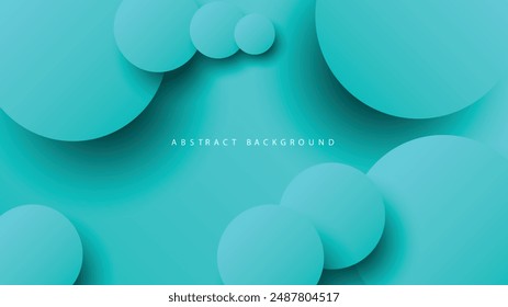 Fondo abstracto del neumorfismo moderno. Fondo de degradado con círculos de neumorfismo. Plantilla de diseño 3D de papel limpio abstracto mínimo. Anuncio circular neumórfico. Superficie de papel realista. Vector