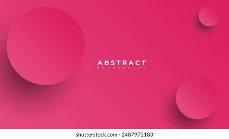 Modern neumorphism abstract background. Gradient background with neumorphism circles. Minimal abstract clean paper 3d design template. Circular neumorphic frame banner. Realistic paper surface. Vector