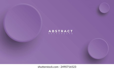 Modern neumorphism abstract background. Gradient background with neumorphism circles. Minimal abstract clean paper 3d design template. Circular neumorphic frame banner. Realistic paper surface. Vector
