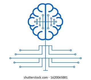 Modern Neural Networks vector flat illustration. 
