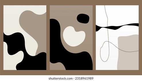 Modern Neutral Abstract Art Print. Abstract Wall Decor. Beige Wall Art Decoration