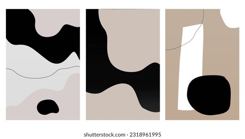 Modern Neutral Abstract Art Print. Abstract Wall Decor. Beige Wall Art Decoration