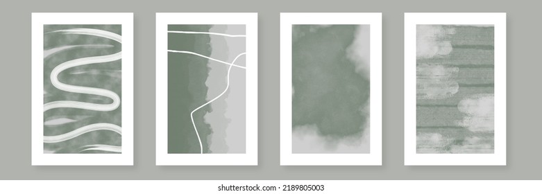 Modern Neutral Gallery Wall Art, Simple Abstract Minimalist Brush Strokes Art, Printable Wall Art