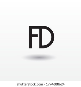 Modern New Abstract Business Logo Design, Initials F & D