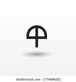 Modern New Abstract Business Umbrella Logo Design