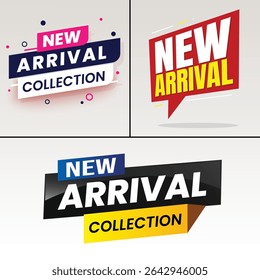 Etiquetas modernas da coleção da nova chegada - venda do vetor Etiquetas para promoções e marketing