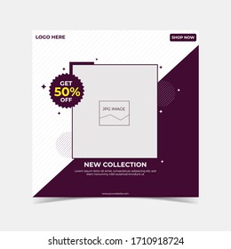 Nuevo Diseño Moderno De Plantilla De Colección Para Publicidad De Venta En Medios Sociales