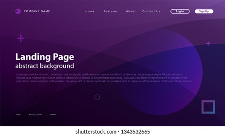 modern new landing page template