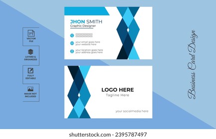 Modern new unique business card design template