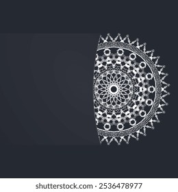 modern new and White color  mandala design