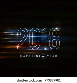 Modern new year 2018 background