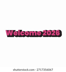 Fondo Moderno Del Año Nuevo 2026 Con Estilo Mínimo, Elementos Festivos Y Sentimiento De Celebración Fresco