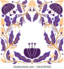 Modern new year card  or invitation, poster art deco style vector