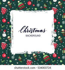 Modern New Year card or party design, vector illustration