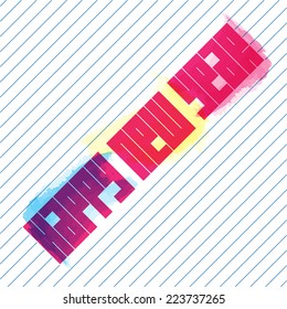 Modern New year card with place for your text, vector illustration