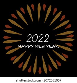 modern new year greeting card design