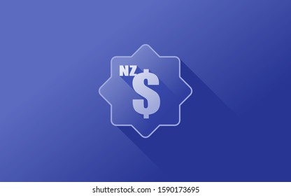 Modern New Zealand dollar icon logo vector illustration design. New Zealand currency, economy, investment, finance, and business element. Can be used for web, mobile, infographic and print.