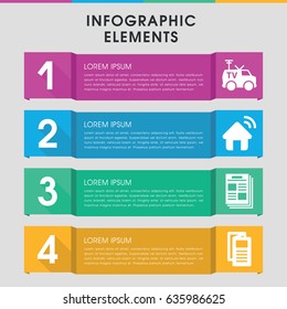 Modern news infographic template. infographic design with news icons includes news, tv van, house signal. can be used for presentation, diagram, annual report, web design.
