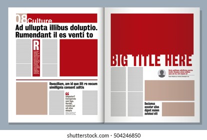 design gráfico de jornal moderno