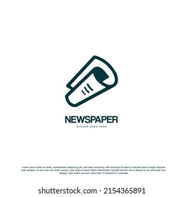 Modern newspaper logo design. best news Logo template design