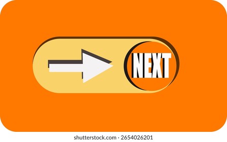 Modern NEXT Button with Sleek Icon for App Navigation and Web Interfaces