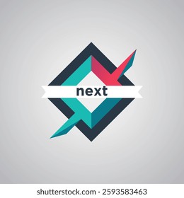 Modern Next Vector Logo concept , Next Arrow logo designs concept