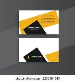 Modern nice Elegant business card template with clean shapes