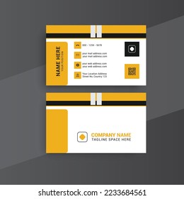 Modern nice Elegant business card template with clean shapes