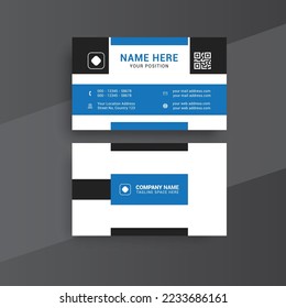 Modern nice Elegant business card template with clean shapes