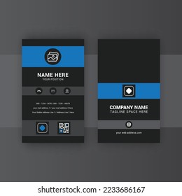 Modern nice Elegant business card template with clean shapes