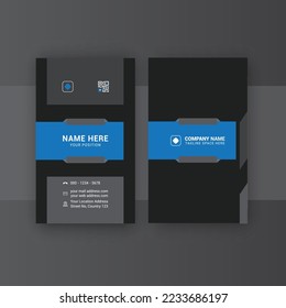 Modern nice Elegant business card template with clean shapes