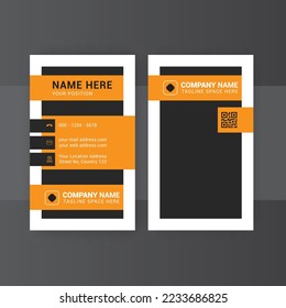 Modern nice Elegant business card template with clean shapes