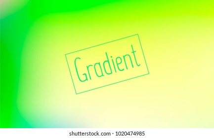 Modern and Nice Looking Green, Blue and Light Yellow Gradient Background