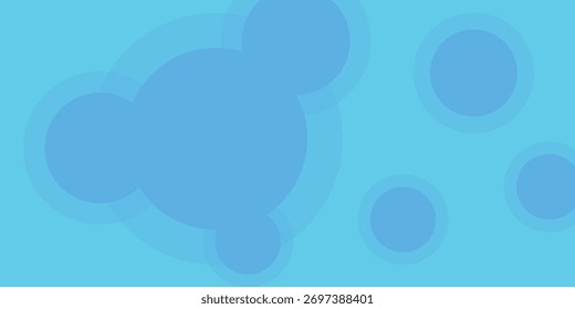 Moderno Fondo minimalista simple Fondo azul Gradaciones Circle Effect Fondo abstracto de Memphis Buen Diseño gráfico de diseño de luz de arte