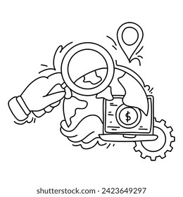 Modern Niche Marketing Flat Illustration Eye catching Web Advertising Design