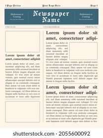 Moderne nicht formale Zeitungslayoutvorlage
