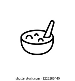 Modern noodle icon