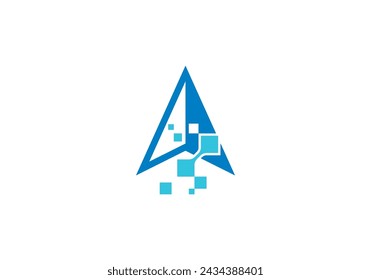 modern north tech logo icon design