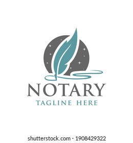 modern notary or law firm logo design