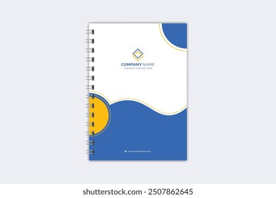 Plantilla moderna de la cubierta del cuaderno